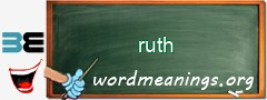 WordMeaning blackboard for ruth